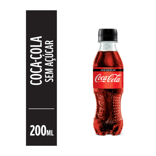 Refrigerante Coca-Cola Sem Açúcar Pet 200ml