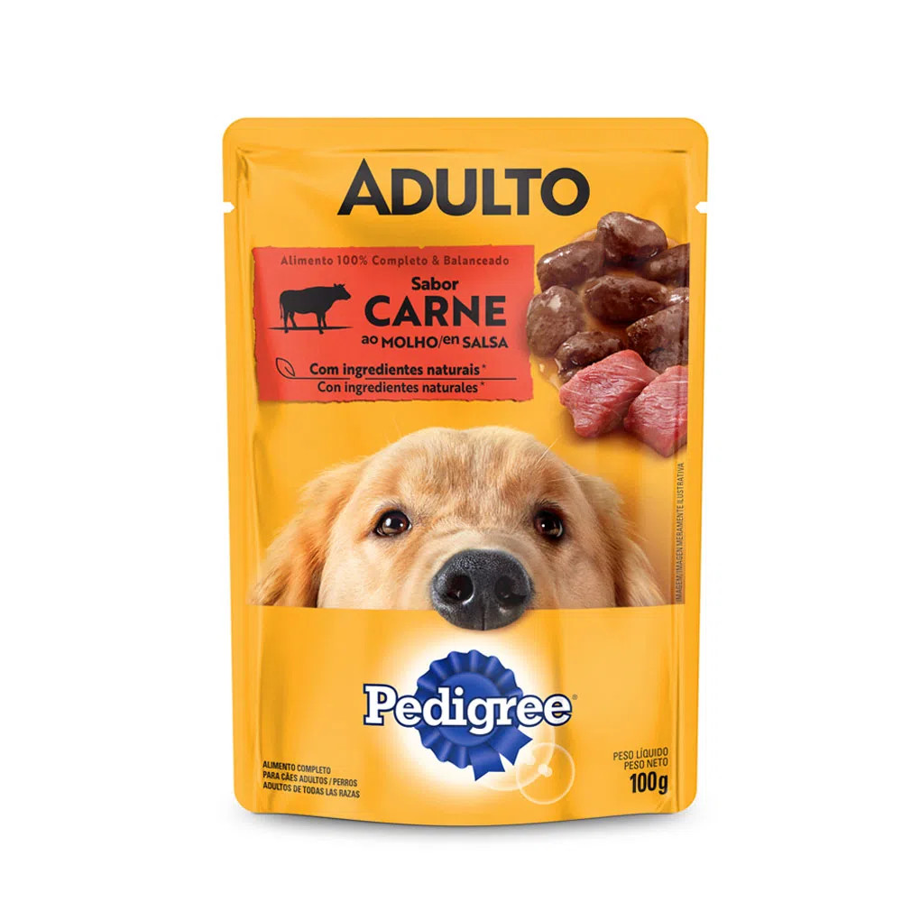 Sachê Pedigree Adulto Carne 100g