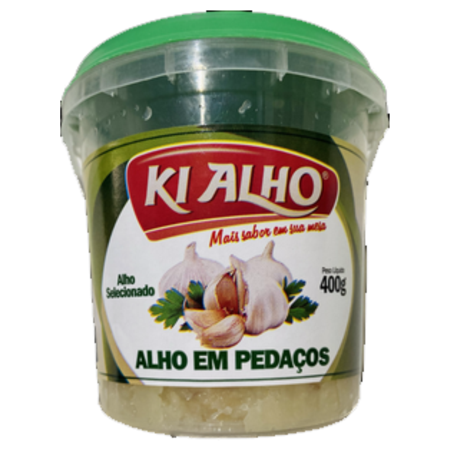 ALHO EM PEDAÇOS KIALHO 400G
