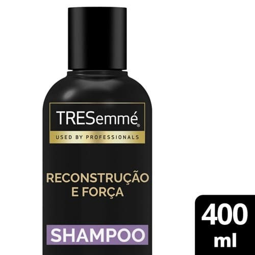 Shampoo Reconstrução e Força Cabelos Mais Fortes e Resistentes Tresemmé 400ml