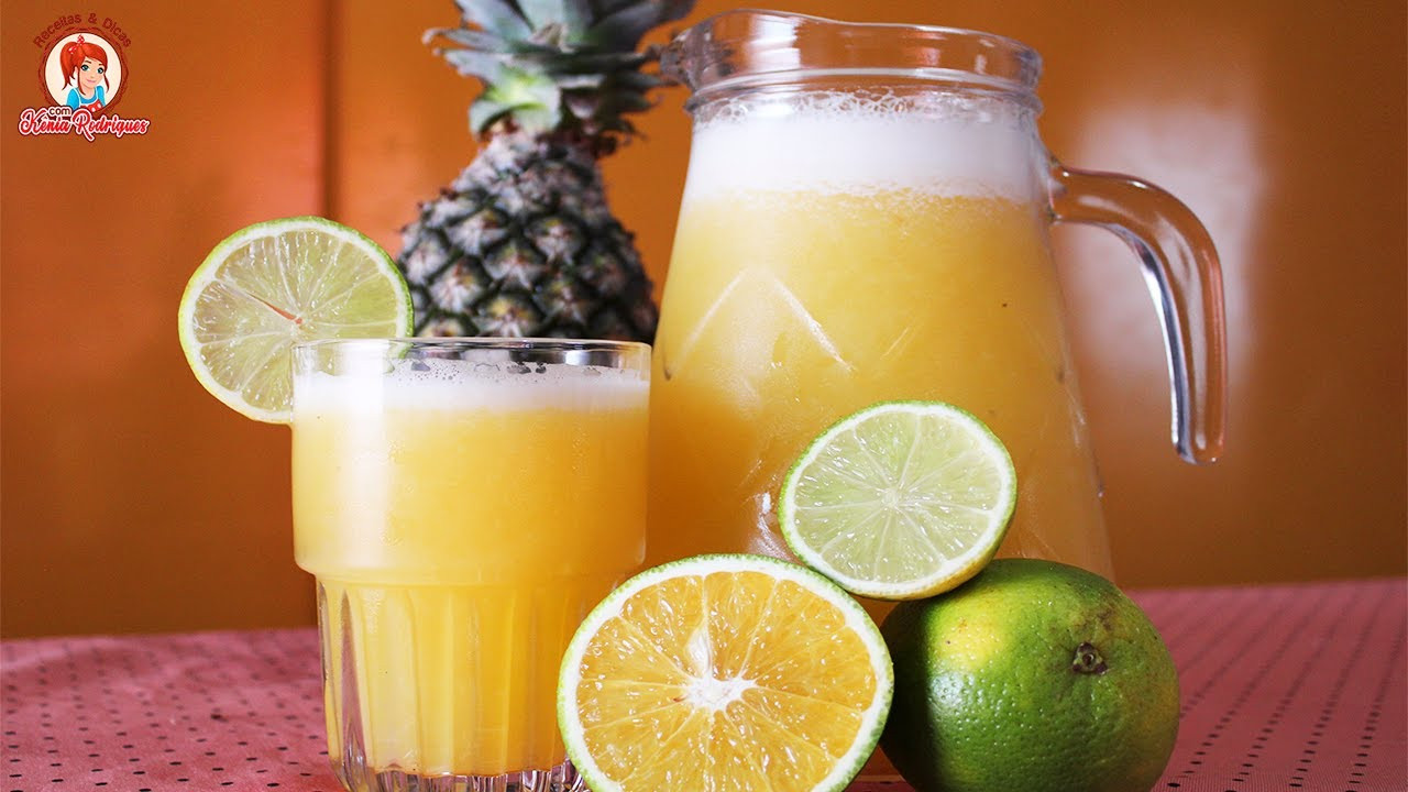 SUCO LARANJA COM ABACAXI
