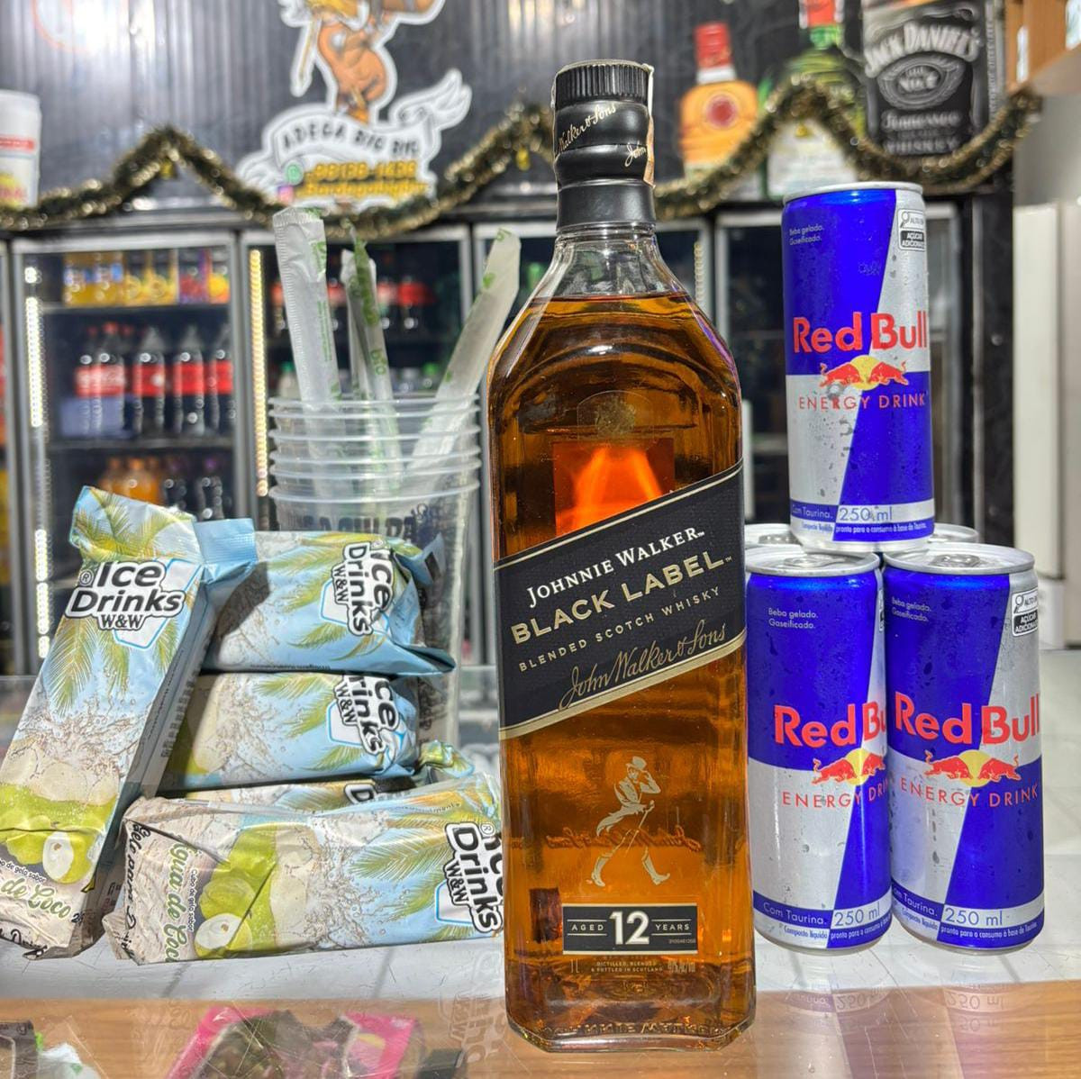 COMBO DE BLACK LABEL REDBULL