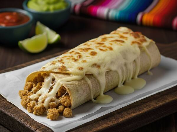 Burrito de proteína de soja refogada