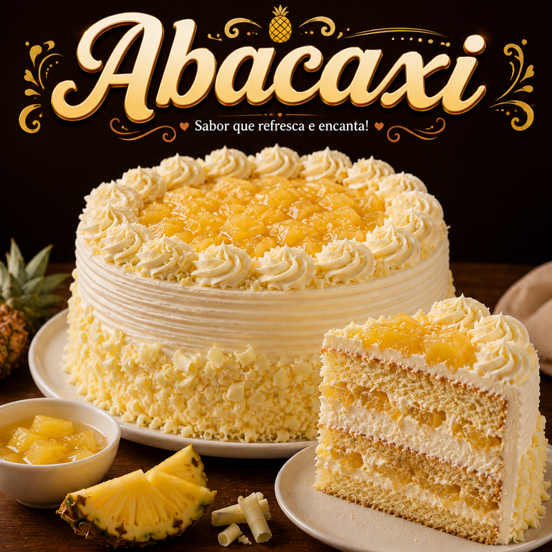 BOLO ABACAXI