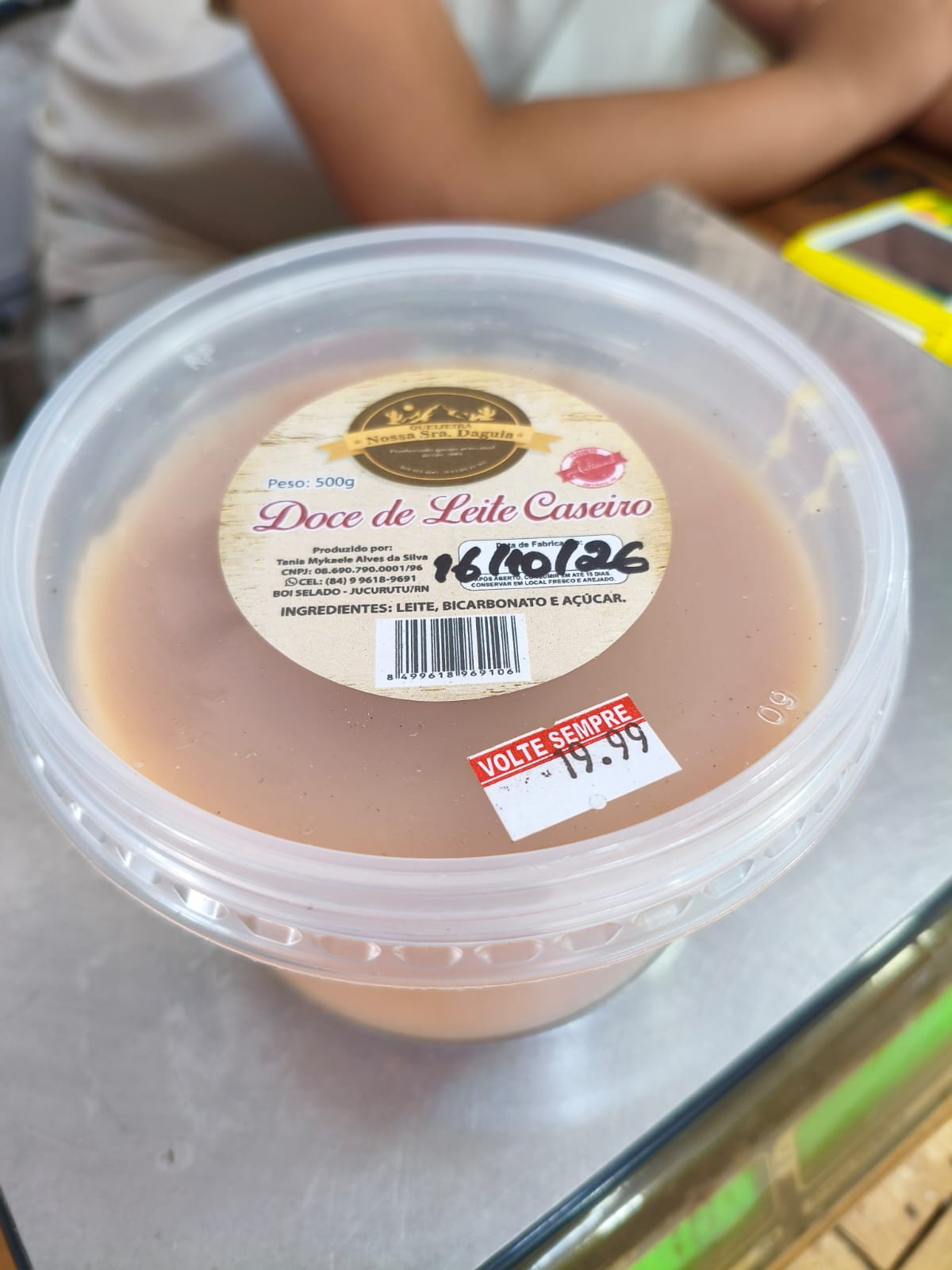 DOCE DE LEITE CASEIRO 500GM QUEIJEIRA N SRA DAGUIA