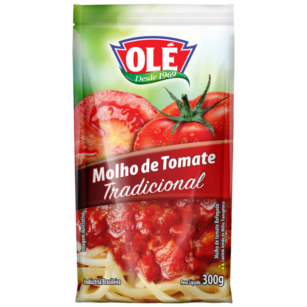 MOLHO DE TOMATE OLE TRADICIONAL SC300G