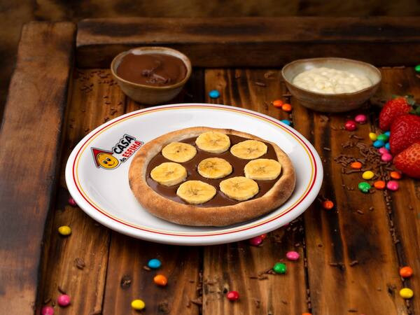 Esfiha de Banana com Chocolate