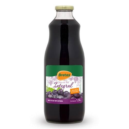 Suco de Uva Tinto Integral Bretas 1,5l