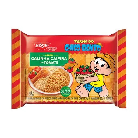 MACARRAO INST NISSIN T MONICA GALINHA CAIP C/ TOMATE 85G**