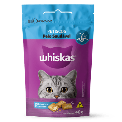 Whiskas Petiscos Pelo Saudável 40g