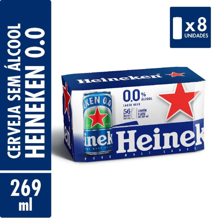 Heineken Zero 269ml - Pack 8