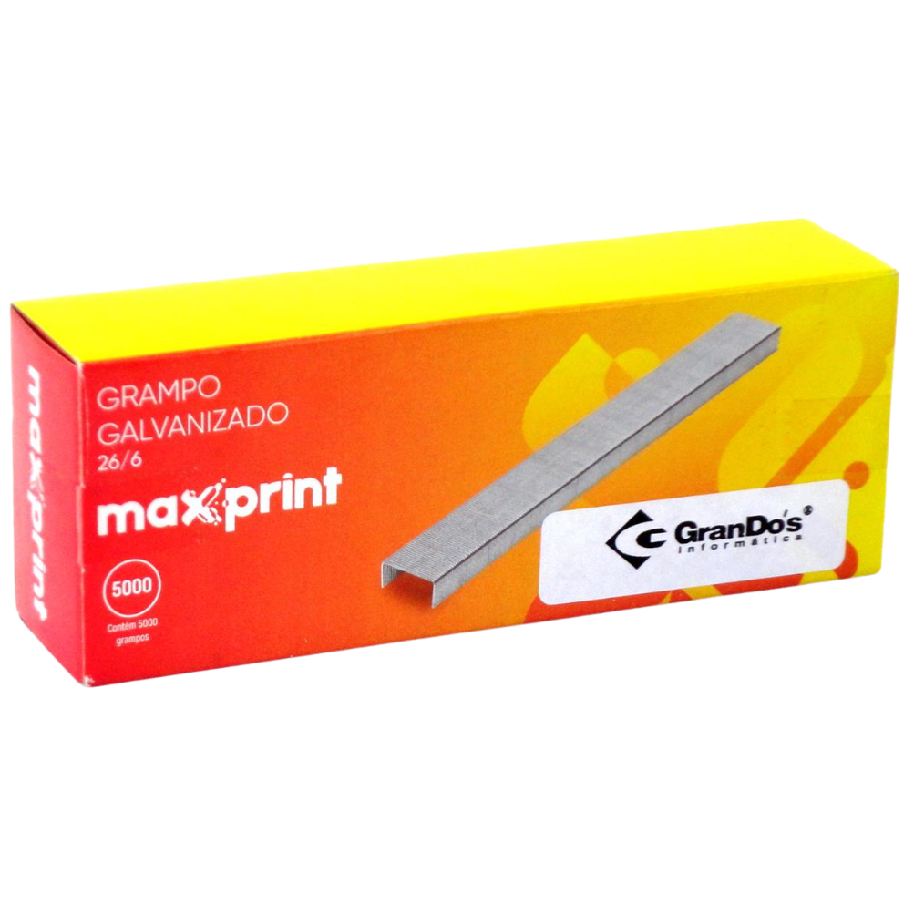 GRAMPO MAXPRINT GALVANIZADO 26/6 C/5000UN