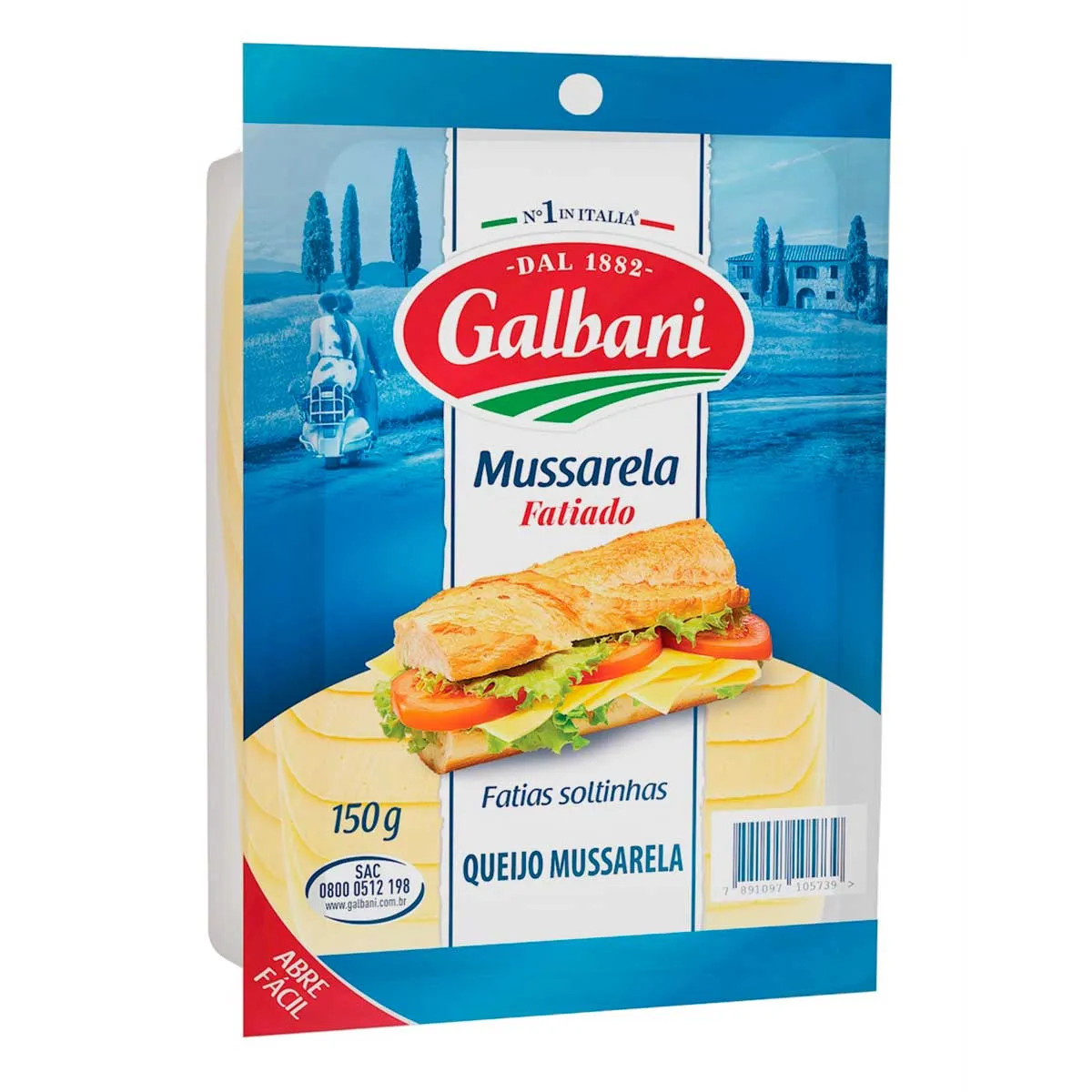 Queijo Mussarela Fatiado Galbani 150g 