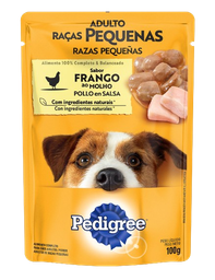 Ração Úmida Para Cães Raças Pequenas sabor Frango Pedigree 100g