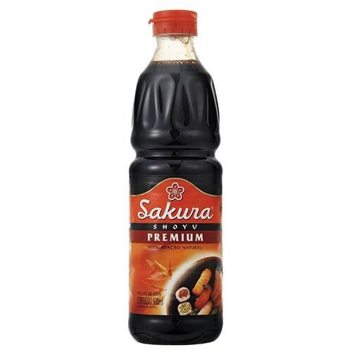 Molho de Soja Sakura Shoyu Premium Embalagem 500ml