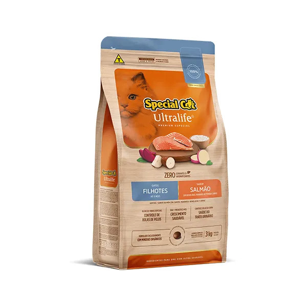 Special Cat Ultralife Gato Filhotes Salmão 3kg