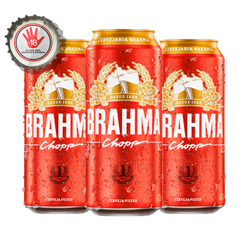 PROMOÇÂO.. 03 BRAHMA LATÃO 473ML