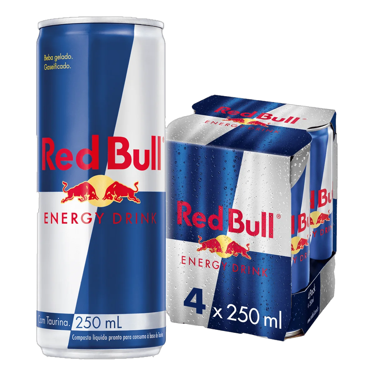 ENERGÉTICO RED BULL LT 250ML PACK 4 UN