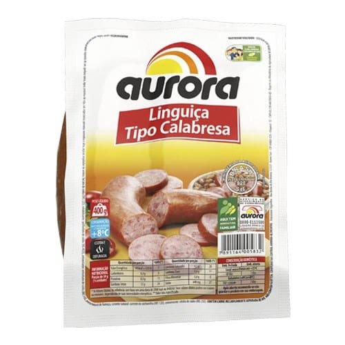 Linguiça Calabresa Defumada Aurora 400g