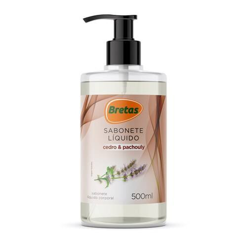 Sabonete Líquido com Pump Cedro e Patchouli Bretas 500ml