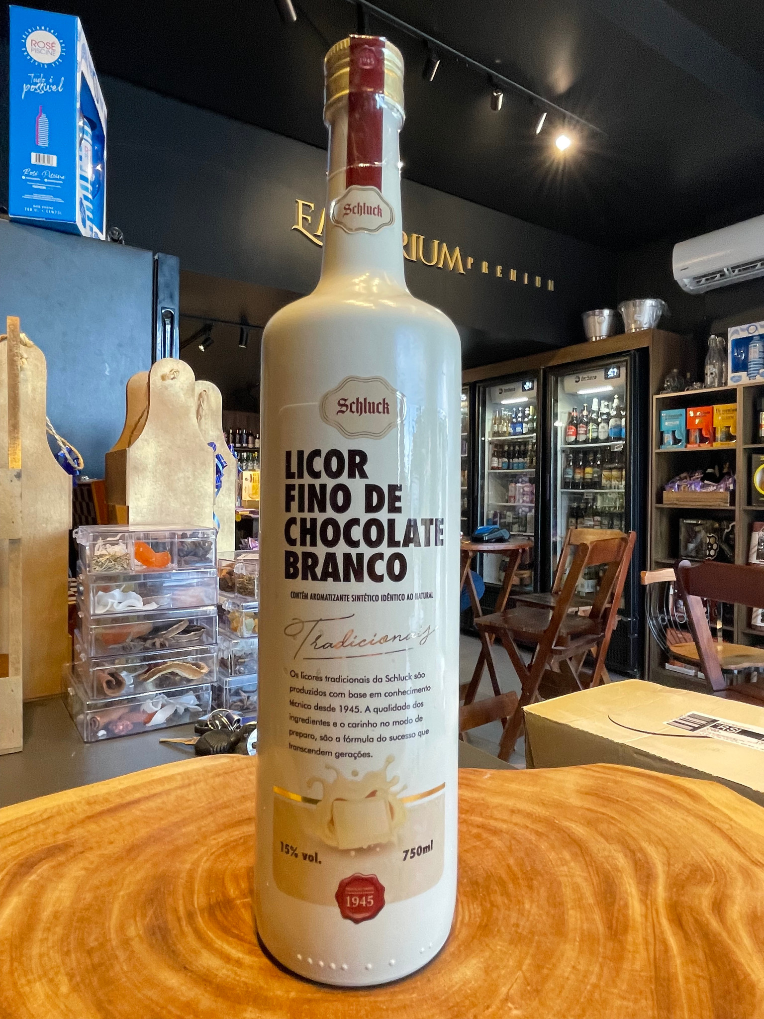 Schluck Licor Fino de Chocolate Branco 