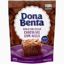 MIST BOLO DONA BENTA CHOCOLATE/AVELA 450G