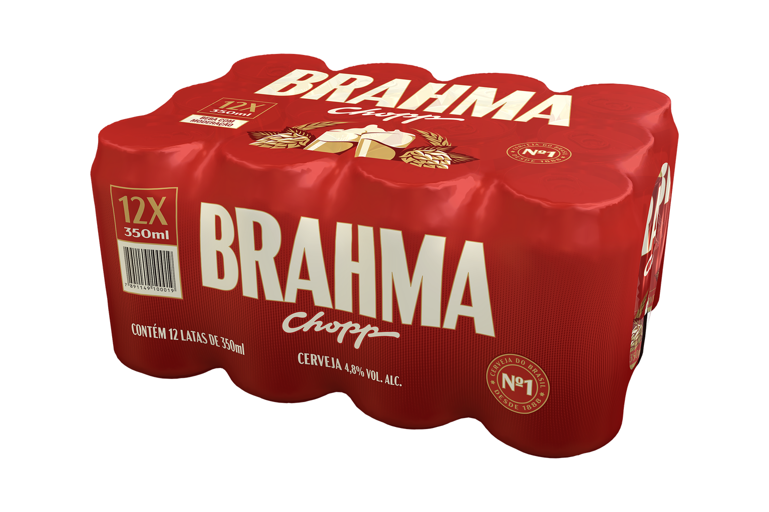 Brahma Chopp 350ml - Fardo de 12 unidades