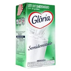 Leite Semi-Desnatado (Gloria) 1L