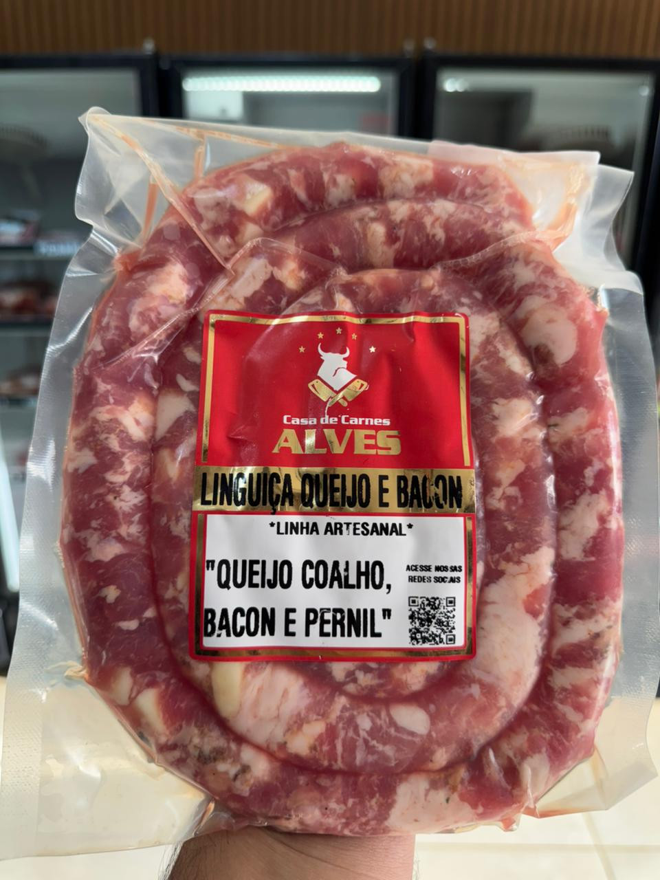 LINGUIÇA QUEIJO E BACON (KG)