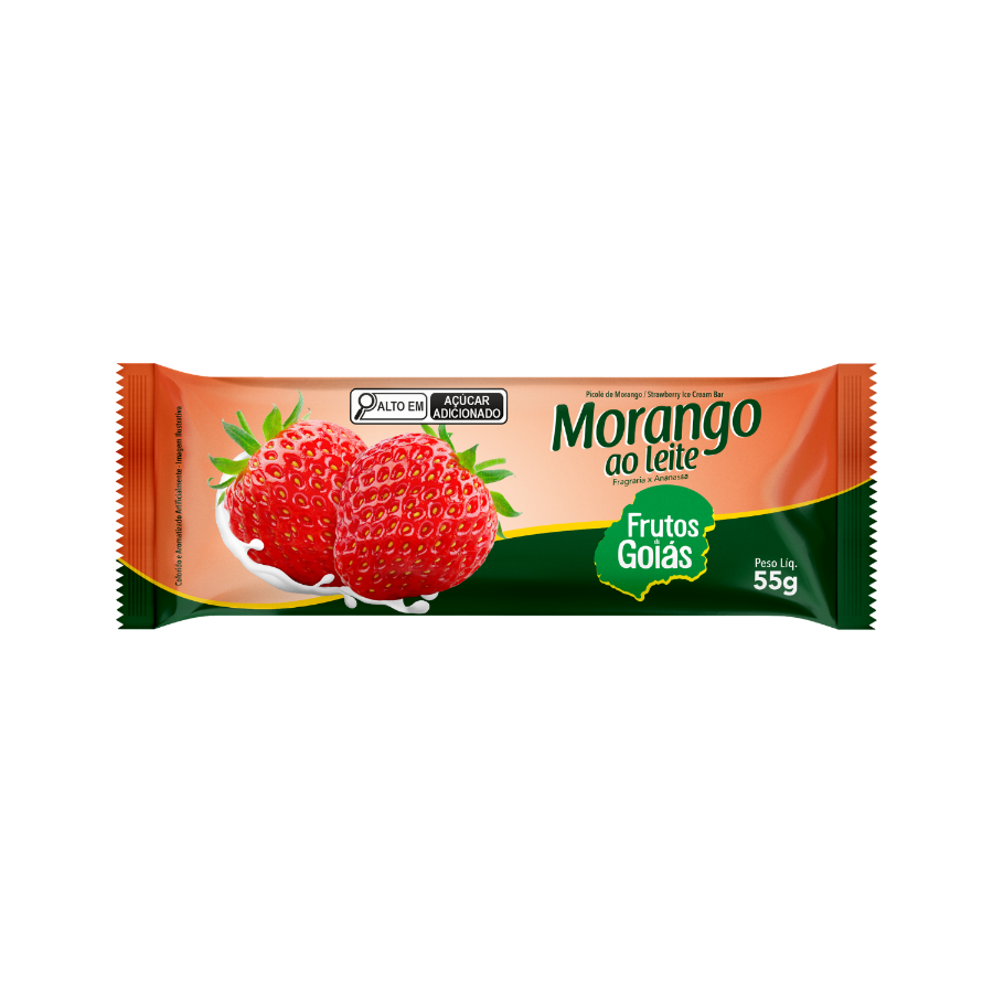 PICOLE MORANGO LEITE