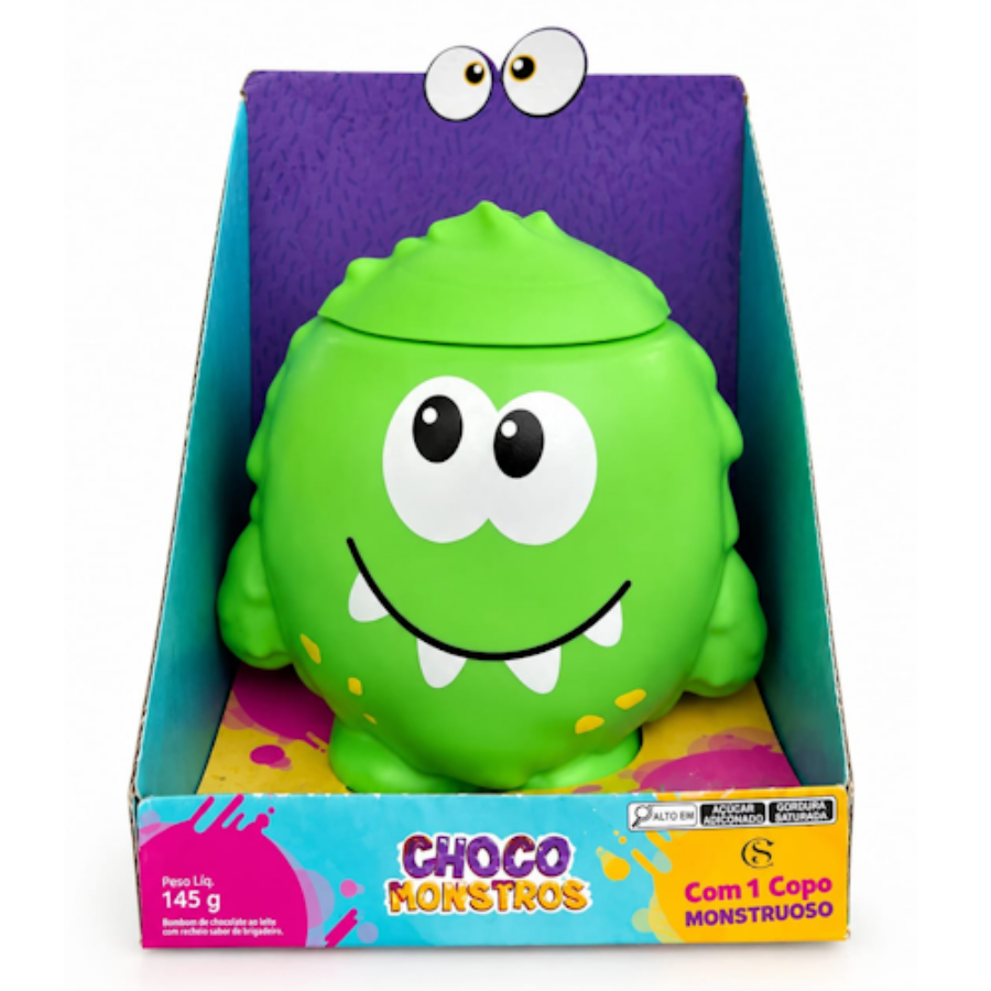 COPO CHOCO MONSTROS VERDE