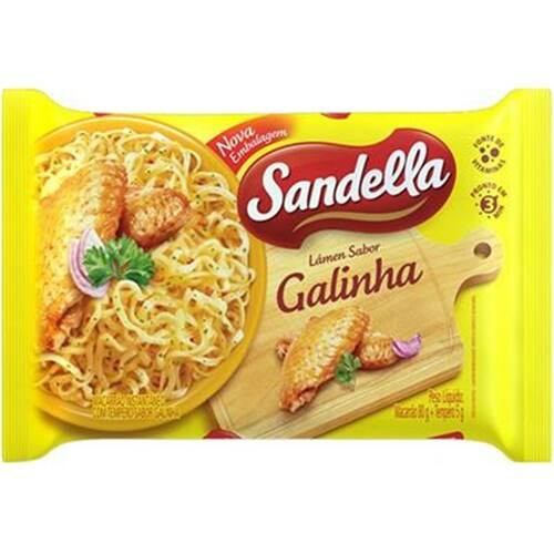 Macarrão Instantâneo Galinha Sandella 80g