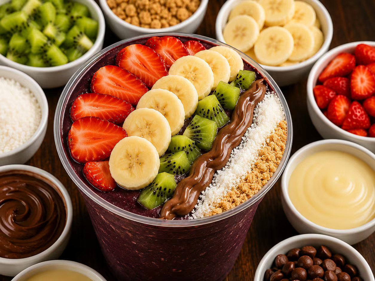 MONTE O SEU AÇAÍ