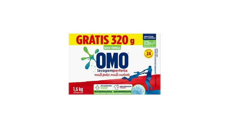 Sabao Po Omo 1,6kg Lavagem Perfeita
