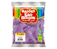 BALAO SAO ROQUE N7 LISO LILAS BABY C/50UN
