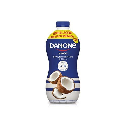 Iogurte Líquido Parcialmente Desnatado Sabor Coco Danone 1,25kg