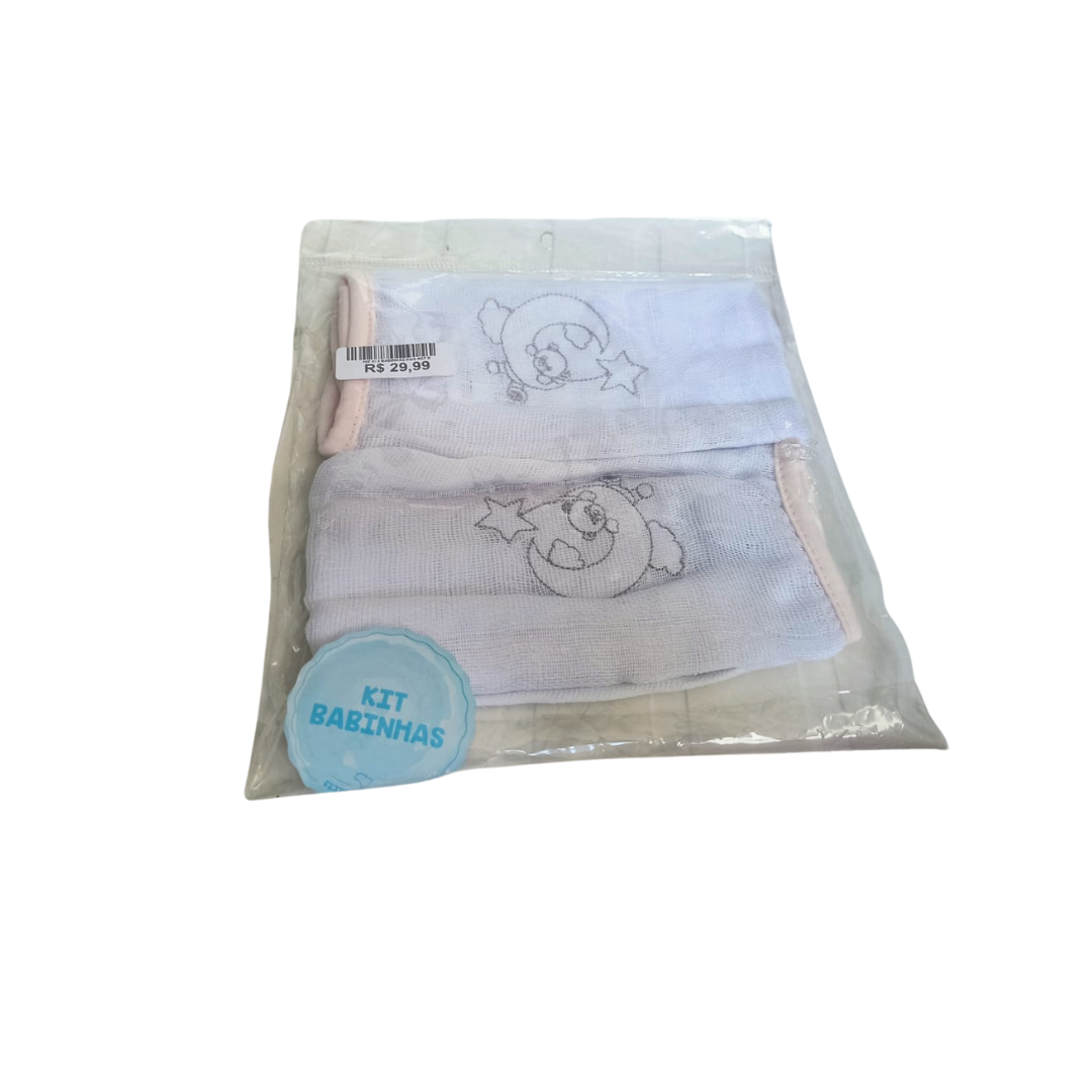 Kit com 2 Babinhas 100% Algodão