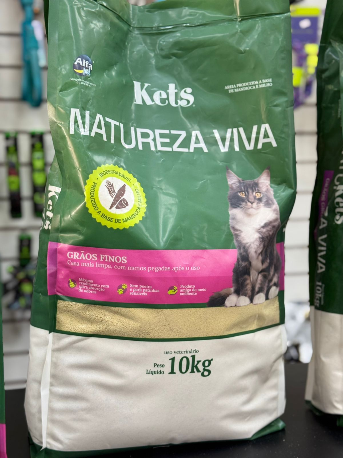 Areia Kets Natureza Viva Fina 10kg