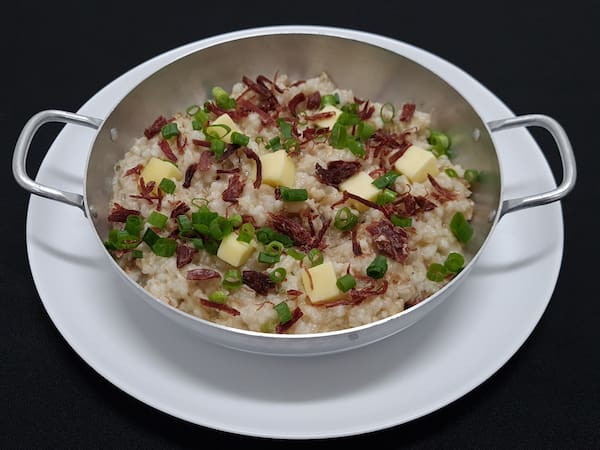 Risoto di Carne Secca e Coalho