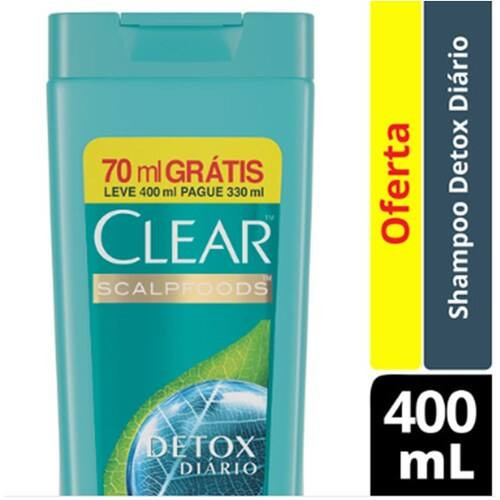 Shampoo Clear Detox Diário 400ml