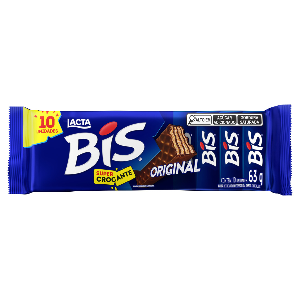 BIS LACTA CHOCOLATE AO LEITE 63G¬