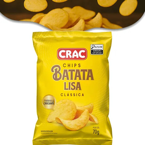 Batata Chips Crac 70g Lisa Natural