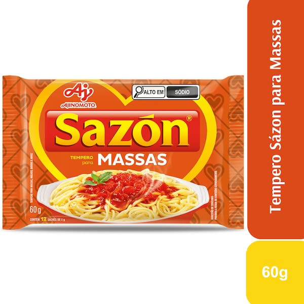 Tempero em Pó Laranja Massas Sazón 60g