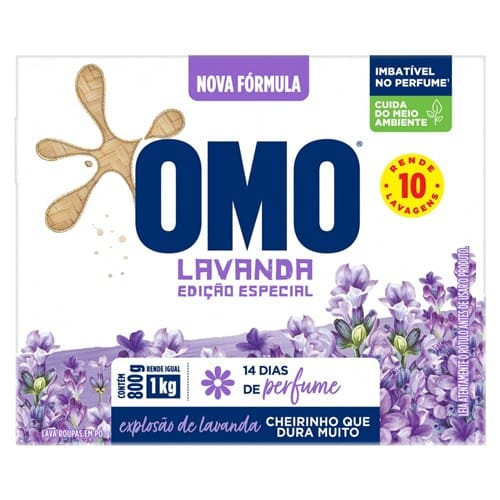Lava-Roupas em Pó Lavanda Omo 800g