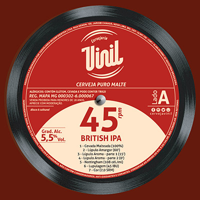 VINIL - 45 RPM IPA 450ML