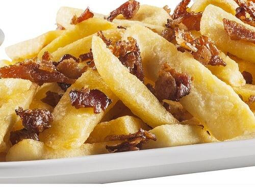 Batata frita com bacon