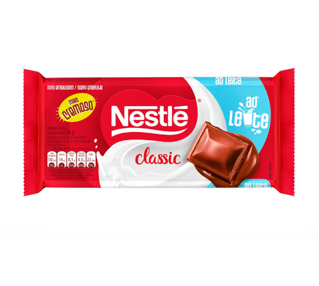 Barra de Chocolate Nestlé 80g - Ao Leite 