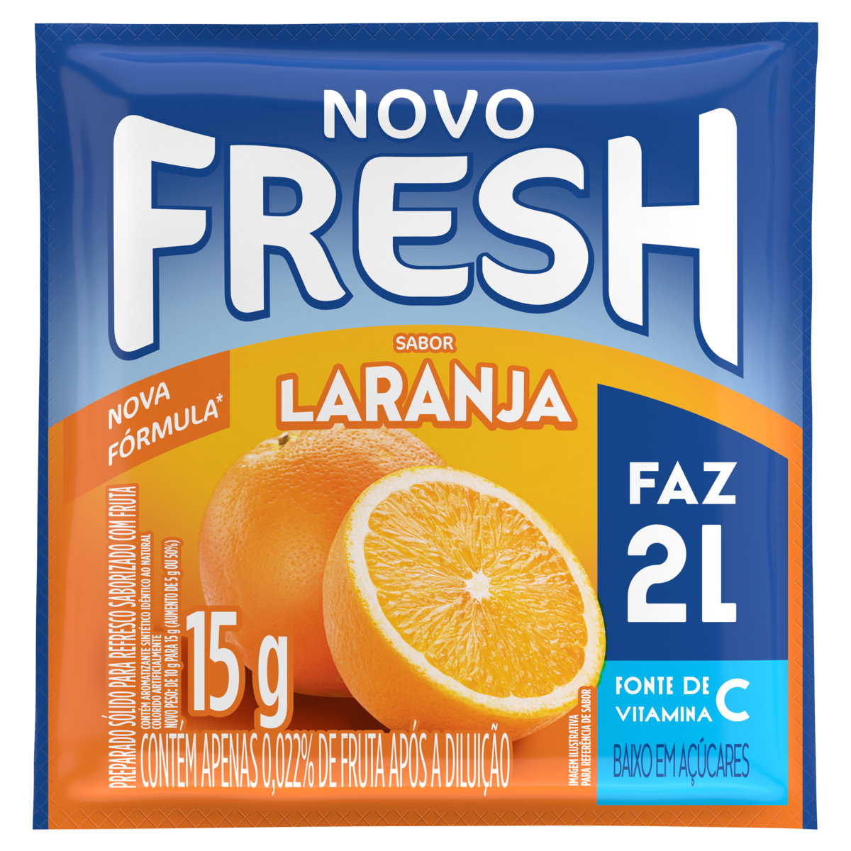 Refresco Em Po Fresh Laranja 15g