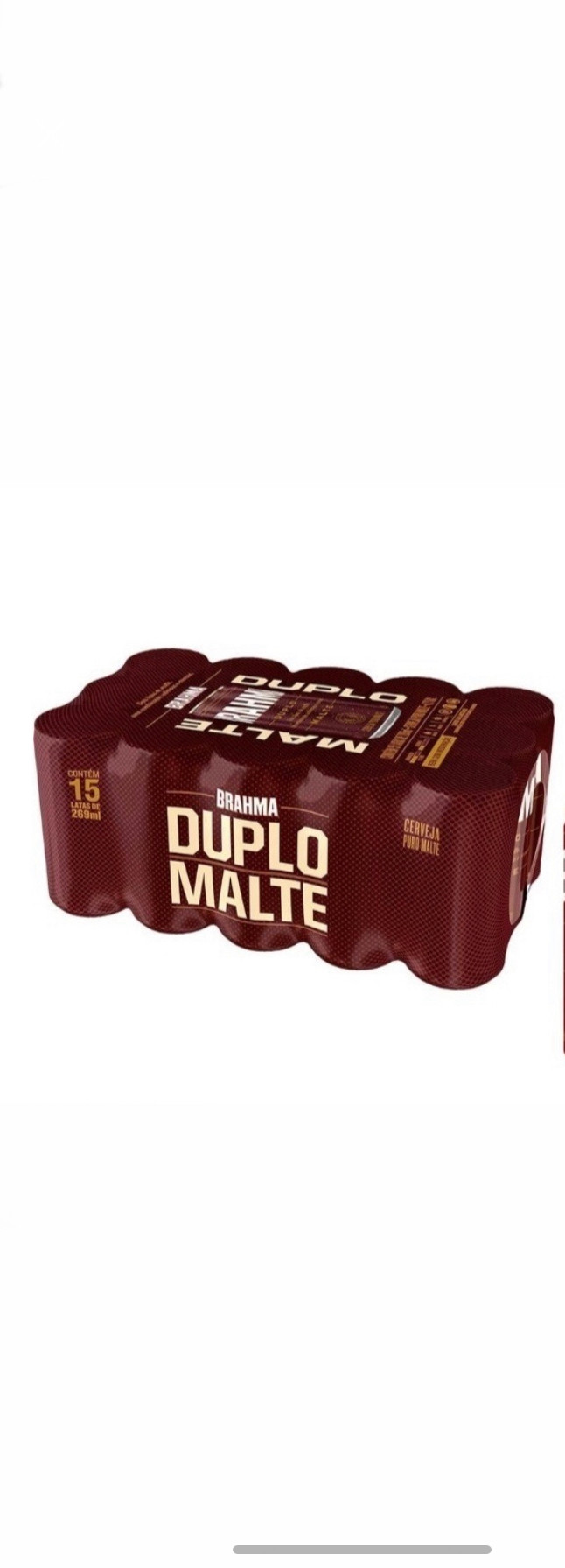 CAIXA Brahma duplo malte 269 ml GELADA