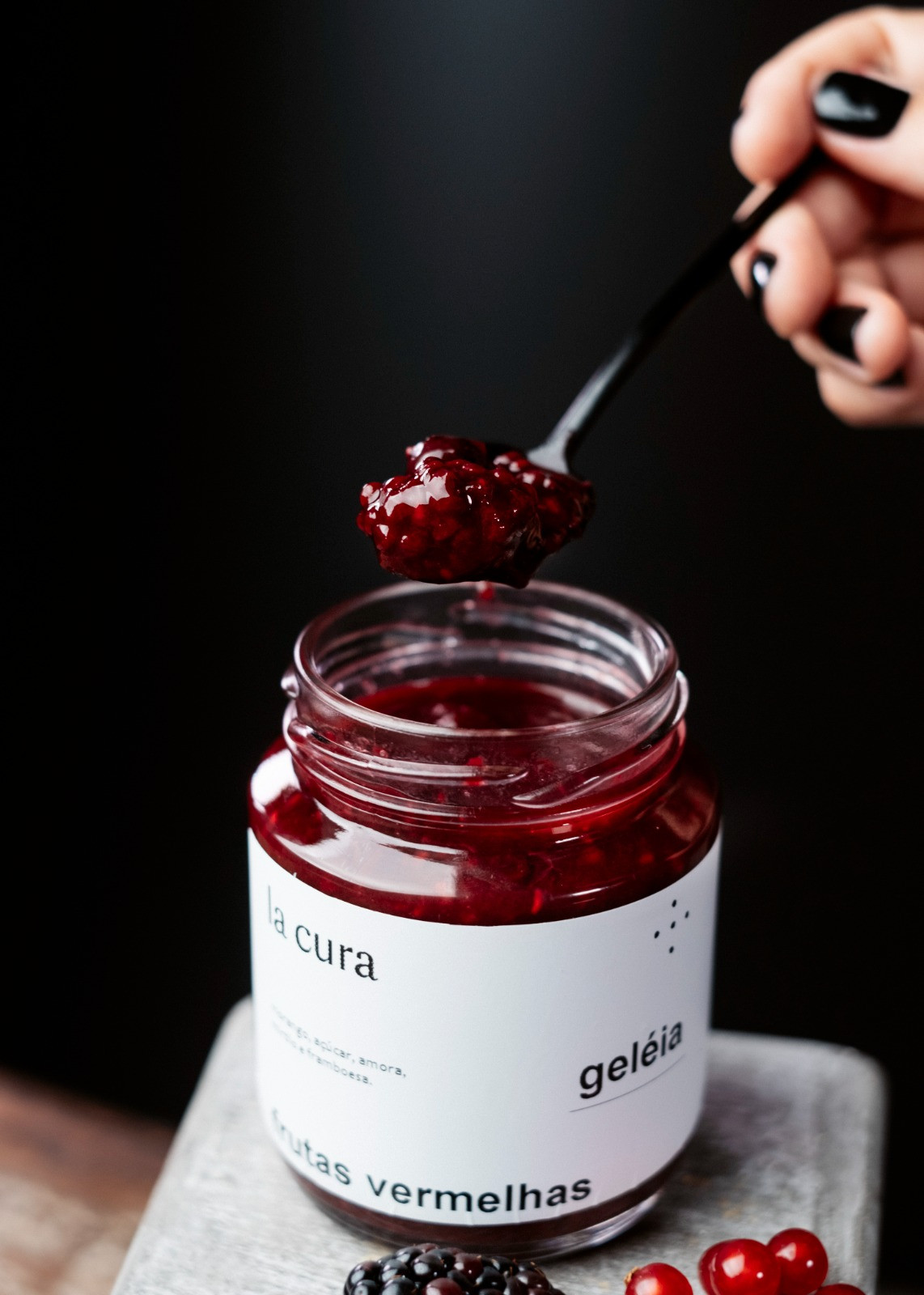 Geléia de frutas vermelhas